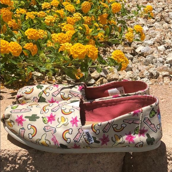 TOMS SPECIAL EDITION WOMEN SHOES  SZ 7.5 - Picture 2 of 8